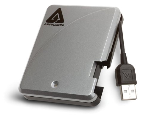 Apricorn Aegis Mini 240 GB Ultra Portable External Hard Drive with USB Interface A18-USB-240 (Silver)