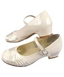 Josmo Patent Leather Satin Mary Jane (Small Girls Sizes 12 1/2 - 4)