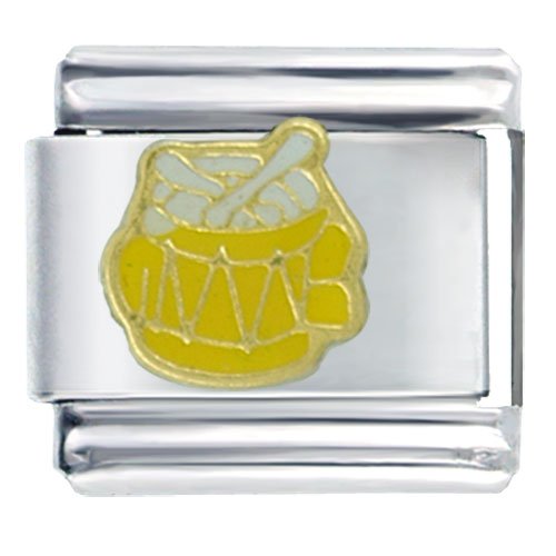 Toy Drum Musical Italian Charms Bracelet Link