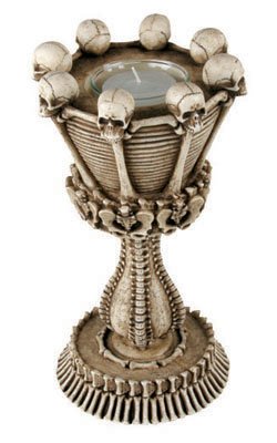 Chalice Votive / Candle Skeleton Candleholder