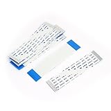 uxcell FFCフラットケーブル　何種類機械の商品に適用　平たいケーブル　電源ケーブル　１6本入り　1.0幅