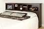 Prepac King Storage Headboard, Espresso