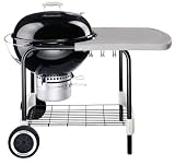 Weber 761001 22 1/2-Inch One-Touch Platinum Charcoal Grill, Black