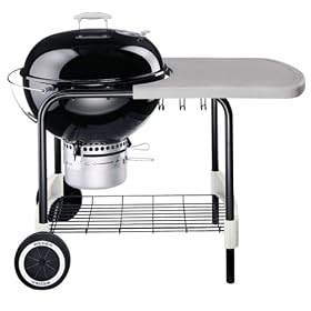 Weber 761001 22 1/2-Inch One-Touch Platinum Charcoal Grill, Black