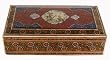 Wood Box / Inlaid Wood & Enamel