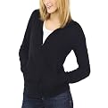 Mossimo&reg; Black: Ultrasoft Hoodie Cardigan - Ebony