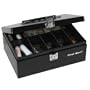 First Alert 3020F Locking Steel Cash Box with Removable Cash Tray, Black