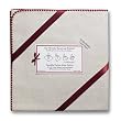 Organic Cotton Ultimate Receiving Blanket with Strawberry Trim by SwaddleDesigns