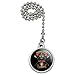 Graphics and More Firefighter Skull First In Last Out Fireman Ceiling Fan and Light Pull Chain