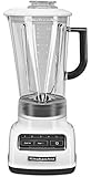 KitchenAid KSB1575WH 5-Speed Diamond Blender with 60-Ounce BPA-Free Pitcher - White
