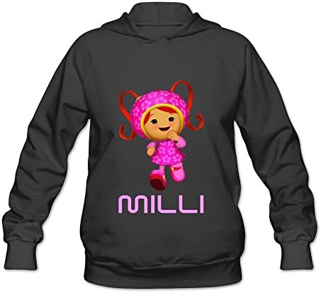Womans Team Umizoomi Milli Long Sleeve Hooded Black