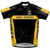 Primal Wear Men's US Army Strong Military Short Sleeve Cycling Jersey - USASJ20M