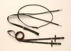 German Martingale Leather Rein Set