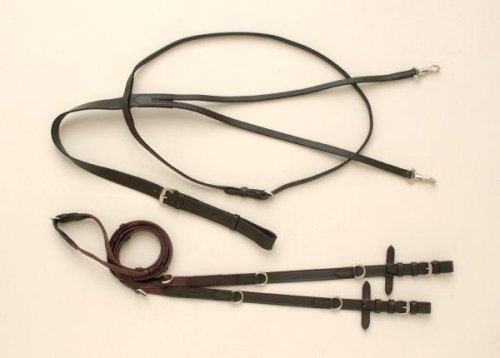 German Martingale Leather Rein Set