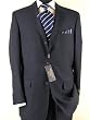 Made in Italy Nicoletti Couture Men Suits 3 Button Wool 150's Flat Front Pants Navy Made in Italy Nicoletti Couture Men Suits 3 Button Wool 150's Flat Front Pants Navy