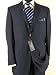 New Made in Italy Nicoletti Men Suit Suits 3 Btn 150's Italian Worsted Wool Flat Front Pants*working Sleeves Button Holes* Navy