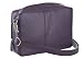 M-Edge Destination Genuine Leather Kindle Bag (Fits 6" Display, Latest Generation Kindle), Pebbled Purple