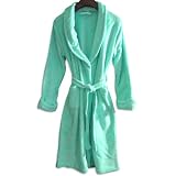 Bellepointe - Ladies Micro Plush Robe, Serendipity Green