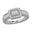 14K White Gold Diamond Band - 0.75 Ct.