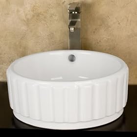 Elements of Design EDV7129 Forum Wash Basin Vessel Sink, White