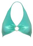 Cosabella Casino halter bikini top with ring detail