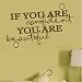 Wall Appliqué - If You Are Confident Beautiful