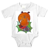 Onesie with bulldog, dog, growling, brown, house