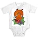Onesie with bulldog, dog, growling, brown, house