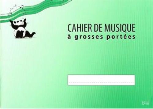 Cahier de musique Enfant 4 portées 32 pages