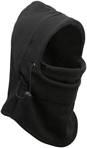 Voberry Best Seller 6 in 1 Thermal Fleece Balaclava Hood Police Swat Ski Bike Wind Stopper Mask + 1 piece Cleanning Cloth for Glasses by YCHW