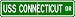 USS CONNECTICUT BB 18 Street Sign - Navy Ship Gift Sail