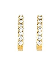 Pair of 14K Yellow Gold Diamond Earrings - 0.26 Ct. -- LIFETIME WARRANTY