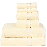 Ultra Soft Pure 100% Cotton Luxury 650 gram Oversized Bath Towel 30x54 Light Yellow by Cotton Craft