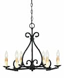 World Imports 61817-42 Rennes Collection 6-Light Chandelier, Rust