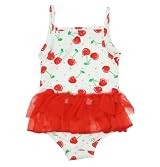 Flapdoodles Girls 2-6X Cherry Print 1 Piece Swimsuit