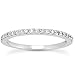 1/4 Carat T.W White Diamond Band in 10K White Gold
