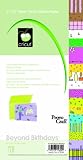 Cricut 6-Inch-by-12-Inch Cardstock Pad, Beyond Birthdays