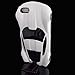 WwwSuppliers New 3D AMERICAN MUSCLE Edition Luxury Race Sports Automobile Car Case for Apple iPhone 6 6S Kick-Stand Hard Protective Cover + Screen Protector (White)