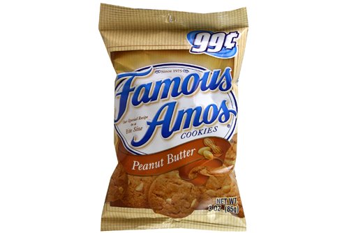Famous Amos 6 - 3oz Bags Peanut Butter Cookies by Famous Amos