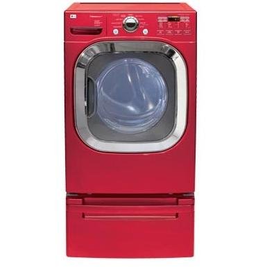 LG : WM2801HRA 27 Front-Load Washer with 4.5 cu. ft. Capacity Wild Cherry Red
