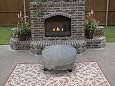 Firepit Cover / Coffee Table Cover : 50 x 24 Khaki