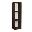 Way Basics zBoard Eco Storage Cube Plus 3-Shelf Storage Unit, Espresso Wood Grain