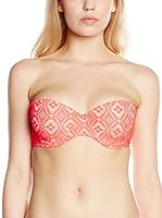 New Look Sujetador de Bikini Contrast Crochet Underwire (Rosa)