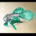 Swarovski Siamese Fighting Fish (Green) 261259