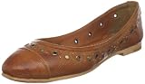 FRYE Women's Carson Grommet Ballet Flat,Cognac,6.5 M US