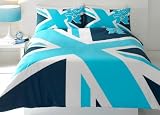 OFFICIAL Olympic 2012 London Union Jack Blue Double Duvet Cover