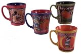 Disney Mickey Flavors colorfull 4 pc Cone Mugs Coffee Mugs 16oz