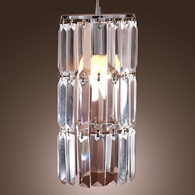 Contemporary Chrome Finish Crystal Pendant Lights Kathryn H