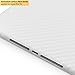 ArmorSuit MilitaryShield White Carbon Fiber Skin Wrap Film + HD Clear Screen Protector For Apple iPad Air - Anti-Bubble Film