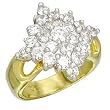 Womens Cluster Cubic Zirconia Ring, Size: 5-10
